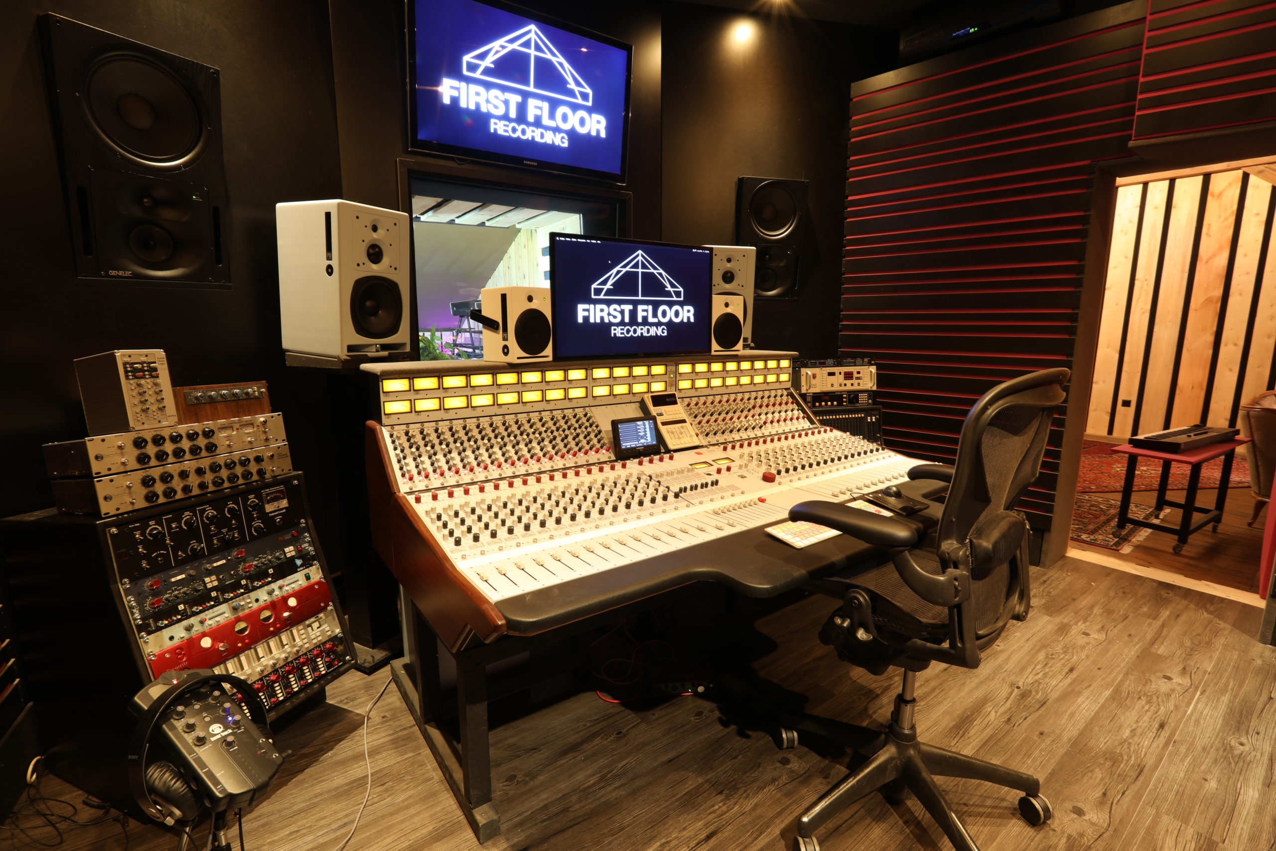 First Floor Recording control room with analogue console